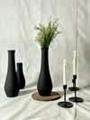 Big Black textured vase - House of Textures