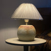 Close-up of mini textured lamp showing artisanal details