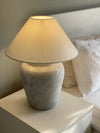 Close-up of Cloud lamp base showing grey white texture