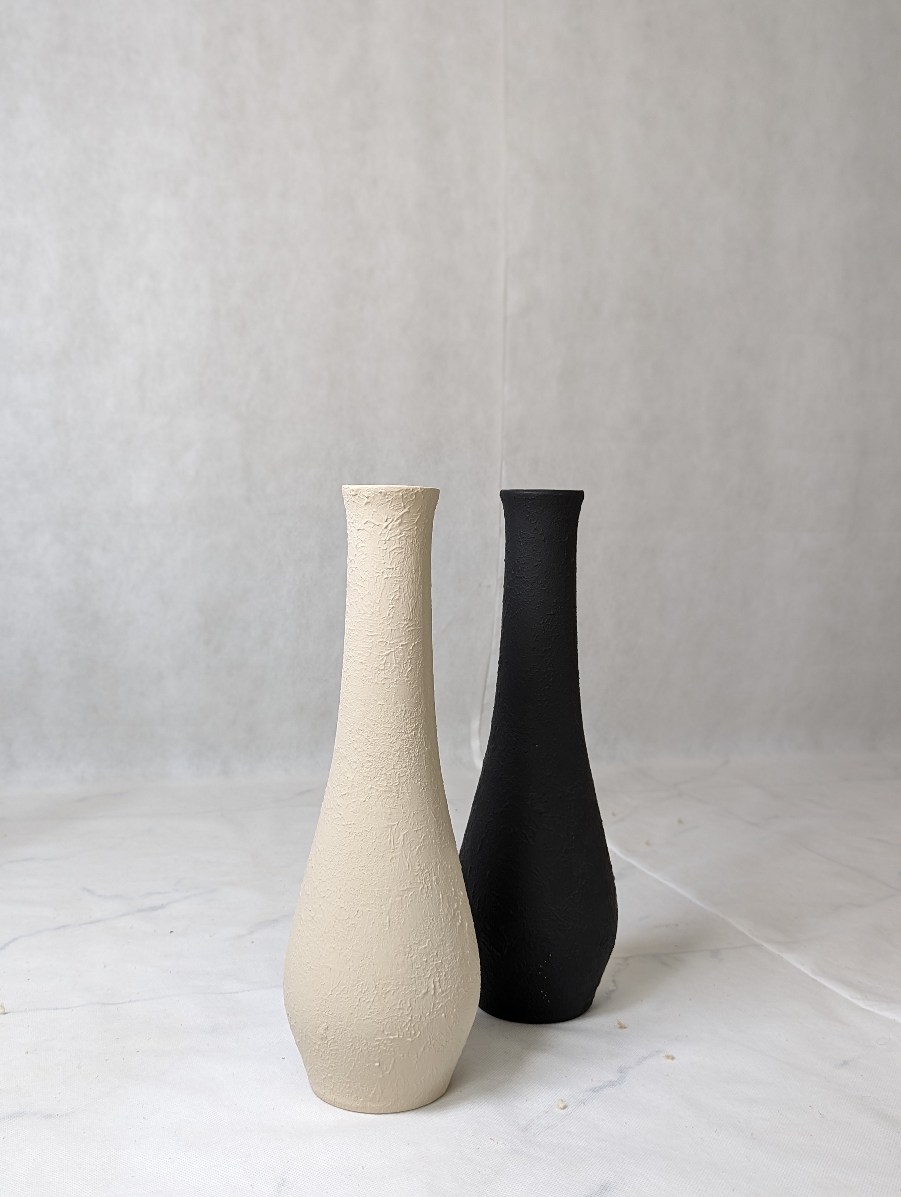 Big Beige textured vase