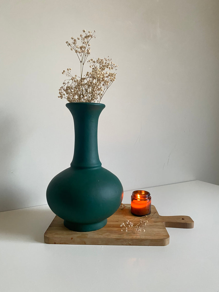 Grene vase – midnight green - House of Textures