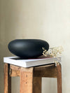 Sable Round Vase – Black - House of Textures